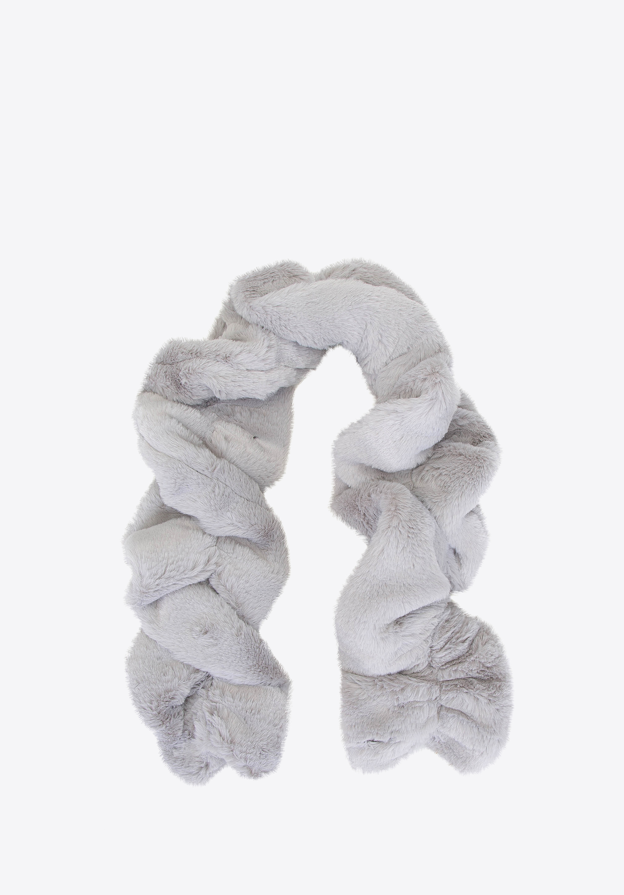 Damenschal aus Kunstpelz, grau, 93-7F-001-8, Bild 1