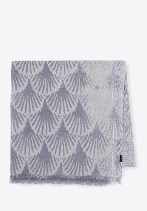 Doppelseitiger Damenschal aus Baumwolle, grau, 95-7D-X02-7, Bild 1