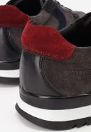 Sneakers für Männer aus Leder, grau-dunkelblau, 93-M-508-N-43, Bild 7