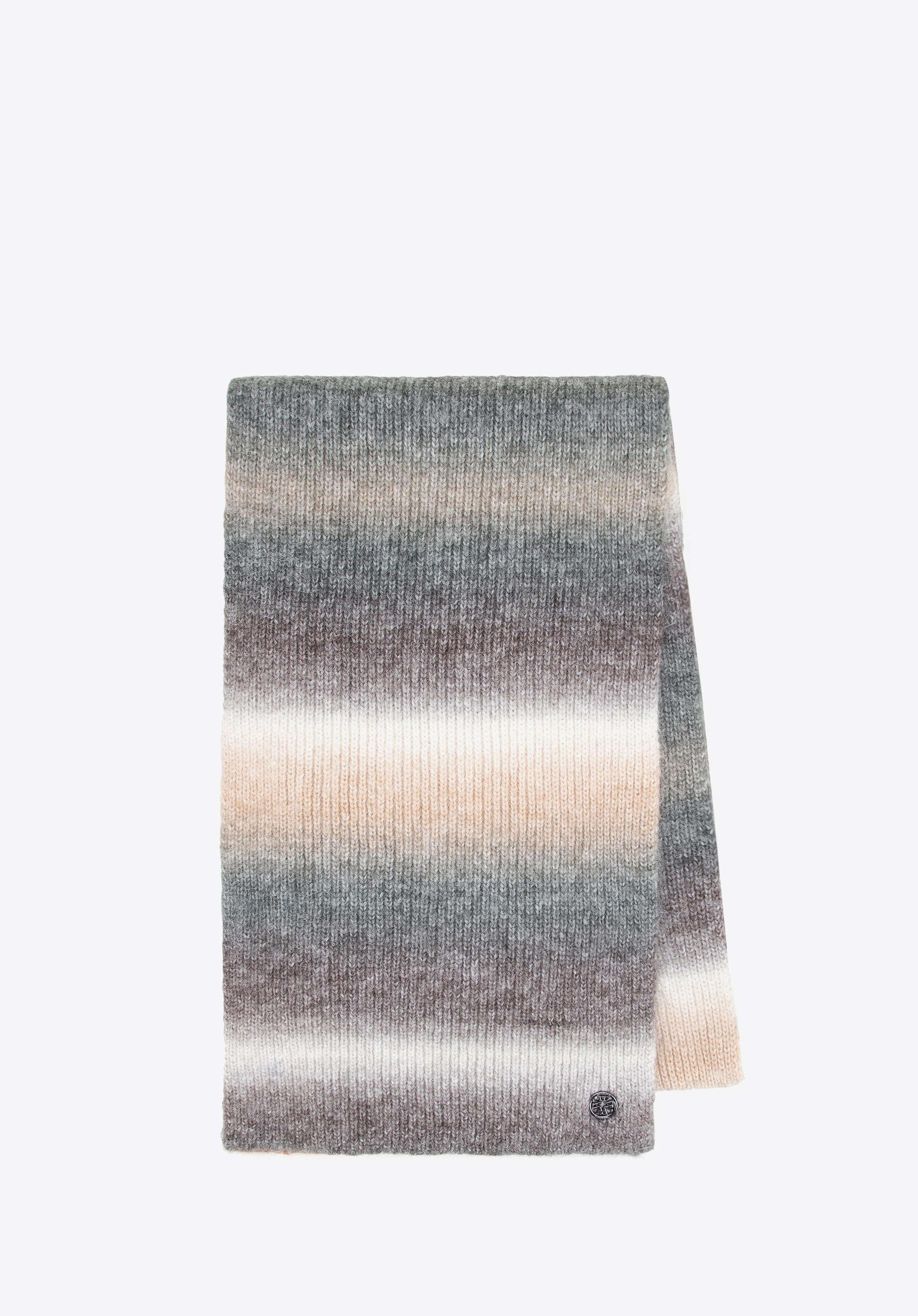 Damenschal mit Ombre-Effekt, grau-gbeige, 101-7F-201-89, Bild 1