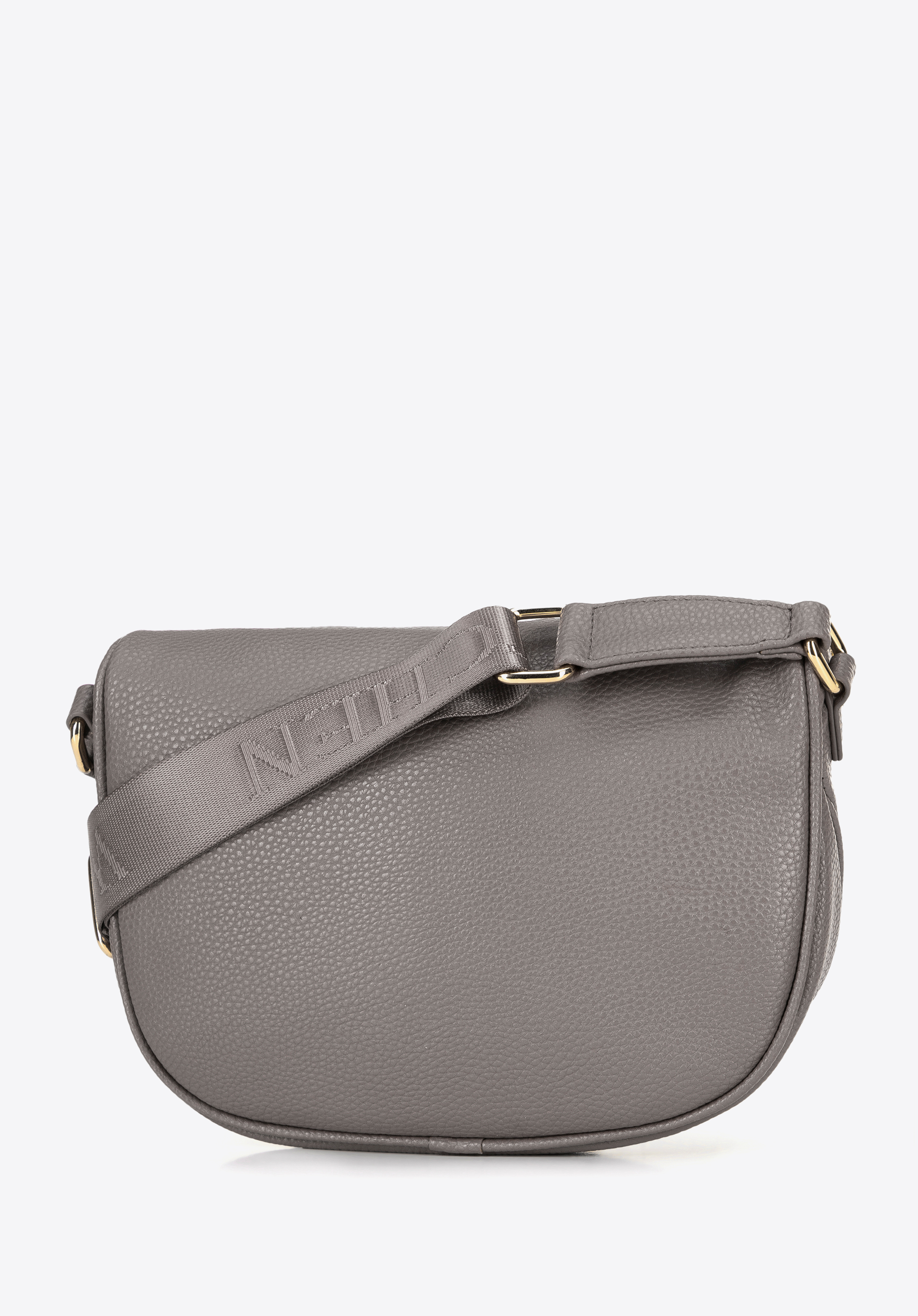 Damen Gürteltasche aus Öko-Leder, grau-gold, 100-3Y-010-8G, Bild 1