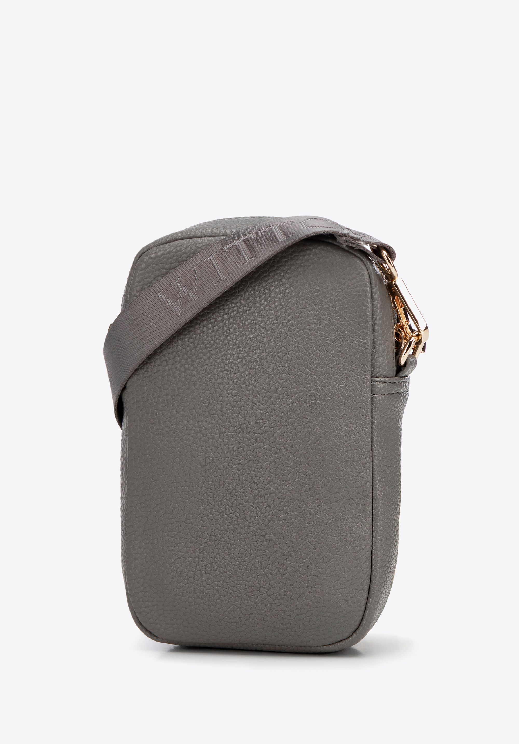 Damen-Mini-Tasche aus Öko-Leder, grau-gold, 100-2Y-011-8G, Bild 1