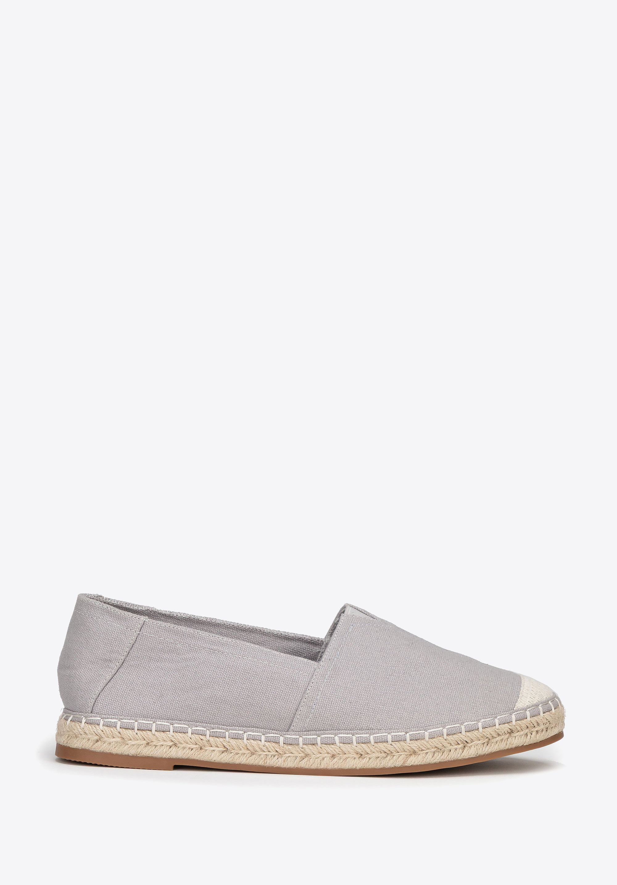 Herren-Espadrilles mit geflochtenem Riemen, grau, 100-MP-800-8-43, Bild 1