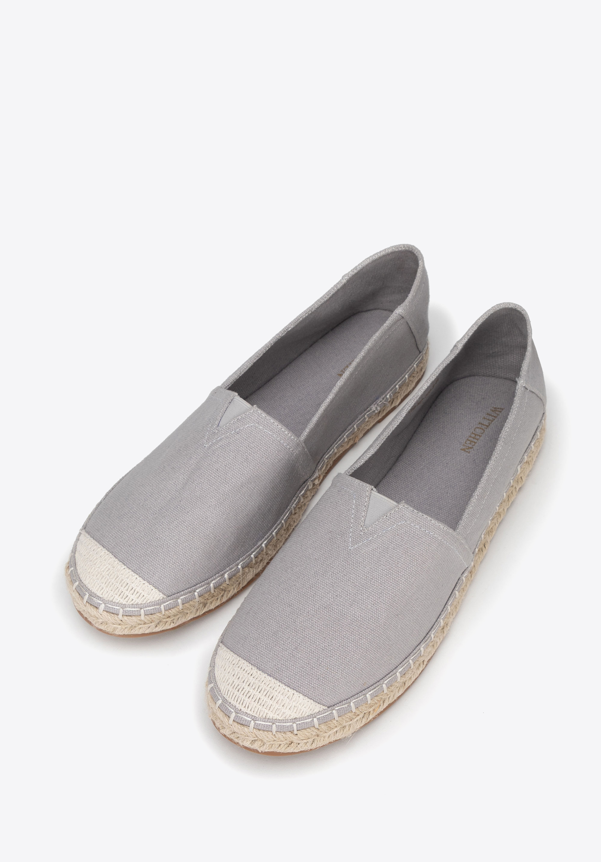 Herren-Espadrilles mit geflochtenem Riemen, grau, 100-MP-800-8-43, Bild 1