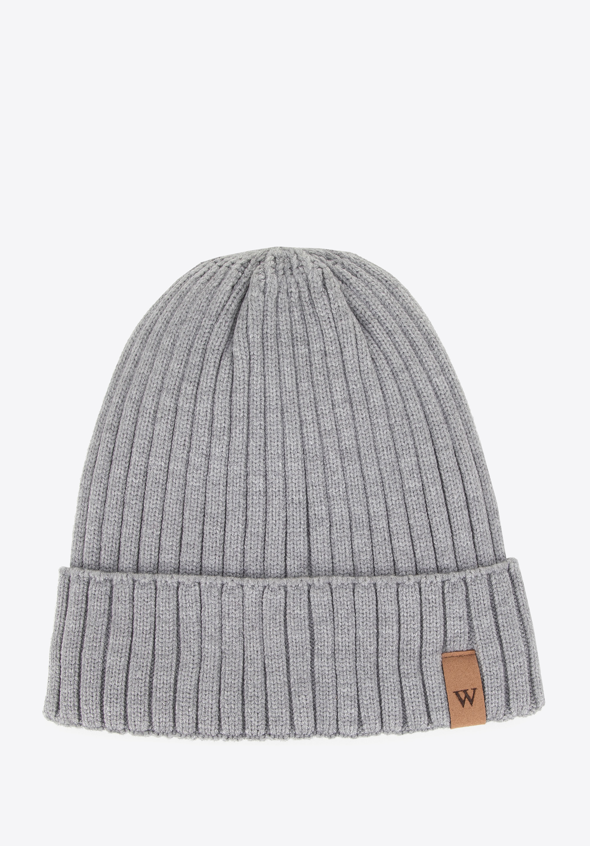 Herren-Wintermütze mit Logo, grau, 99-HF-011-8, Bild 1