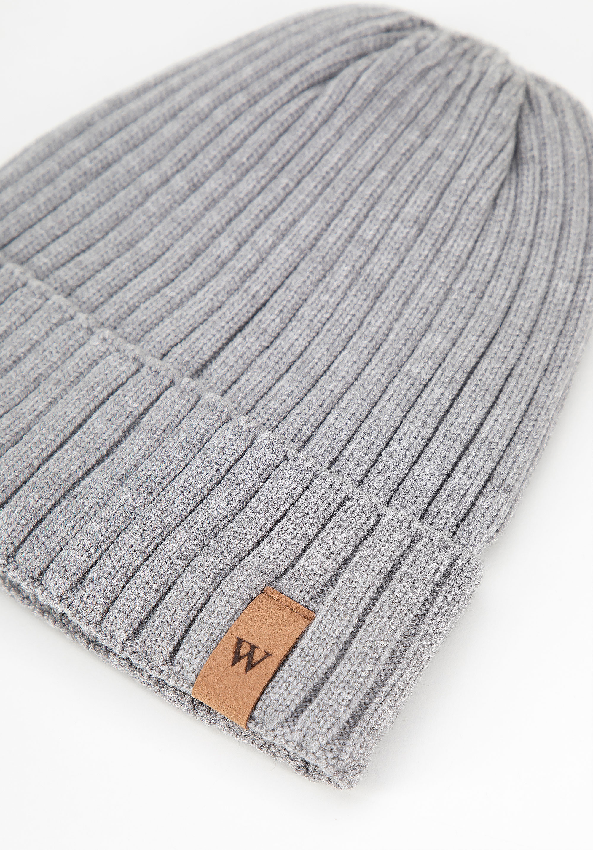 Herren-Wintermütze mit Logo, grau, 99-HF-011-8, Bild 1