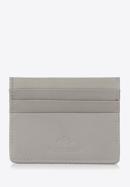 Klassische Kreditkartenetui aus Naturleder, grau, 98-2-002-44, Bild 1