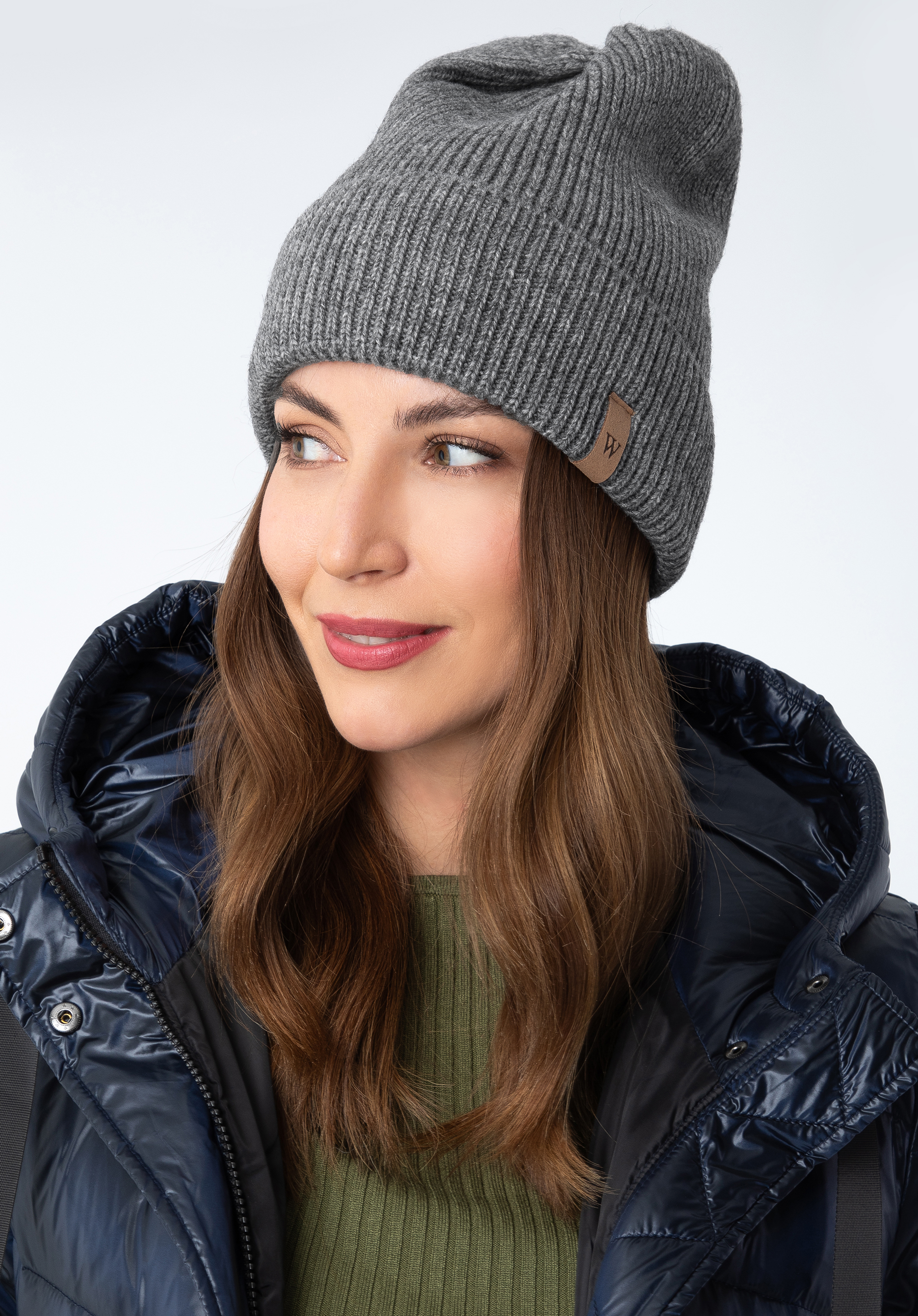 Klassische Wintermütze für Herren, grau, 97-HF-020-8, Bild 1