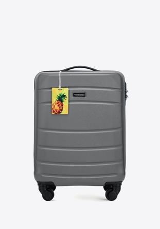 Kleiner Koffer mit Gepäckanhänger, grau, 56-3A-651-01Z, Bild 1