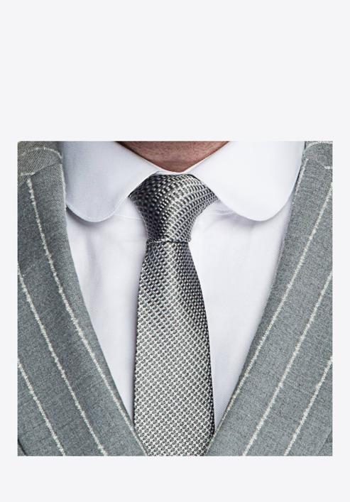 Krawatte, grau, 87-7K-002-3, Bild 4