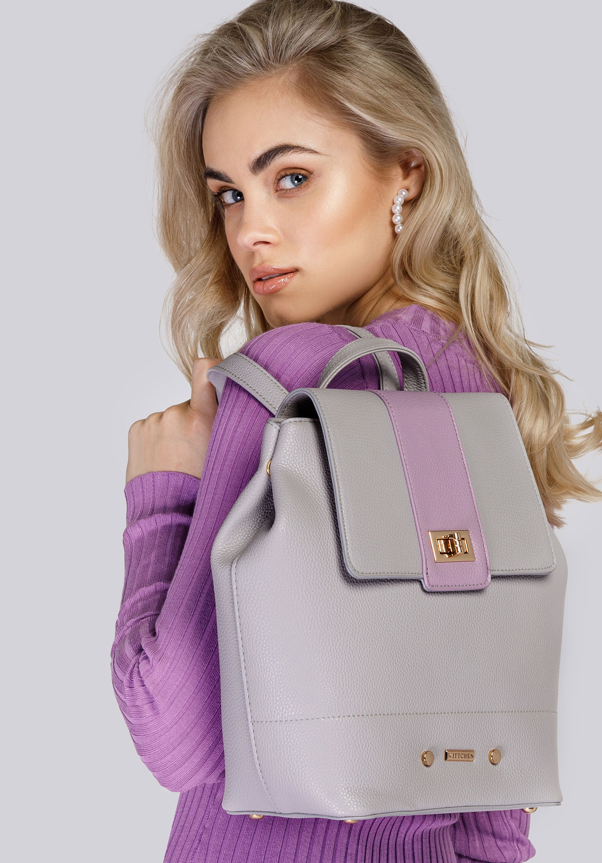 Damen-Rucksack mit Zierschließe