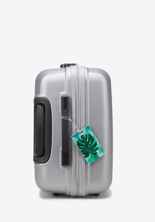 Mittelgroßer Koffer mit Gepäckanhänger, grau, 56-3A-312-31Z, Bild 4