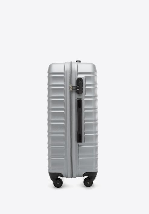 Mittelgroßer Koffer mit Gepäckanhänger, grau, 56-3A-312-31Z, Bild 5
