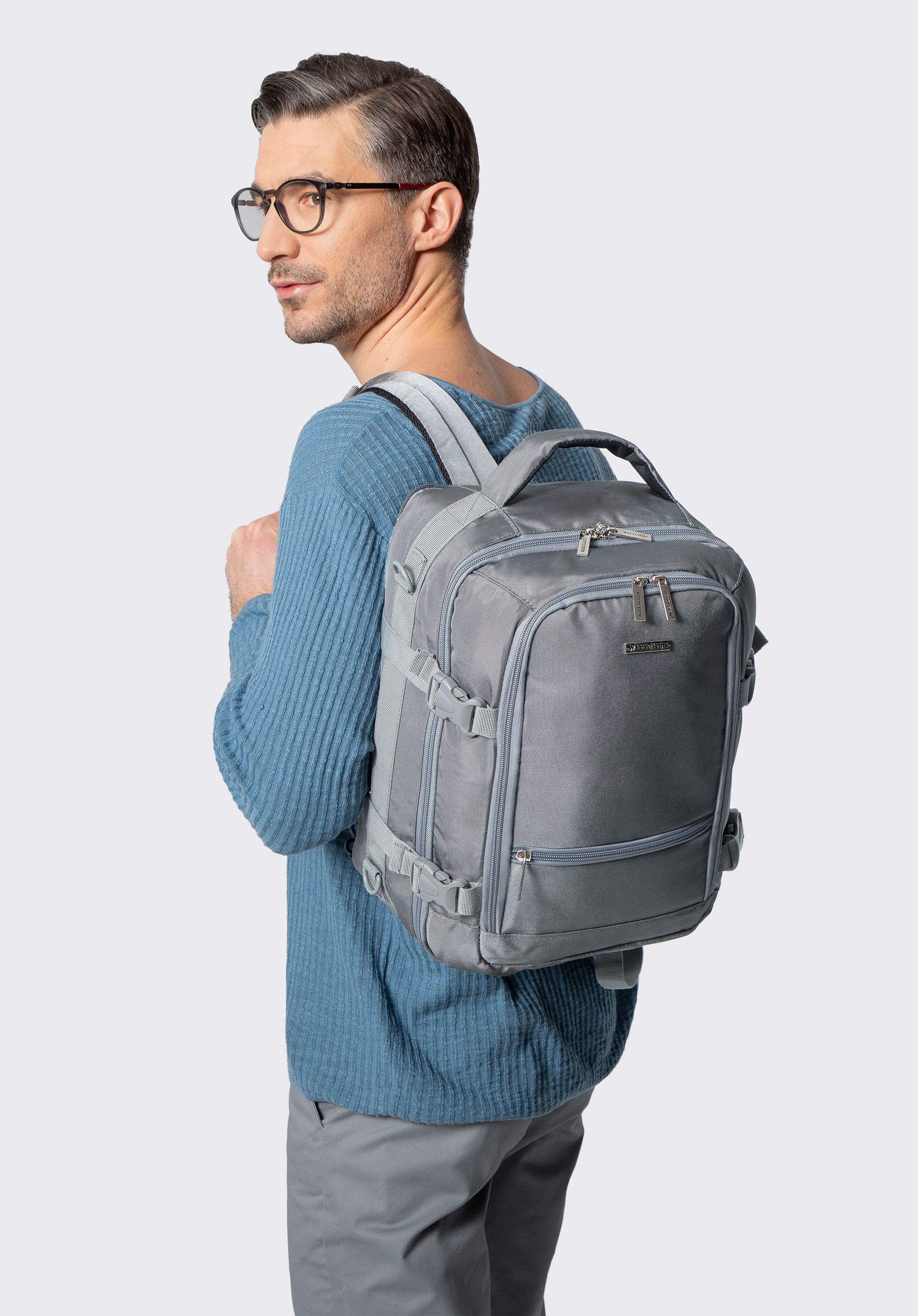 Multifunktionaler 2-in-1-Reiserucksack, grau, 29-3P-000-01B, Bild 1