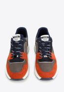 Wildleder-Sneaker für Herren, grau-orange, 96-M-953-Z-42, Bild 2