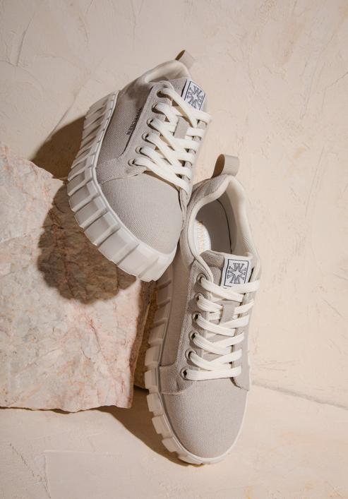 Plateau-Sneakers für Damen, grau, 98-D-959-8-39, Bild 30