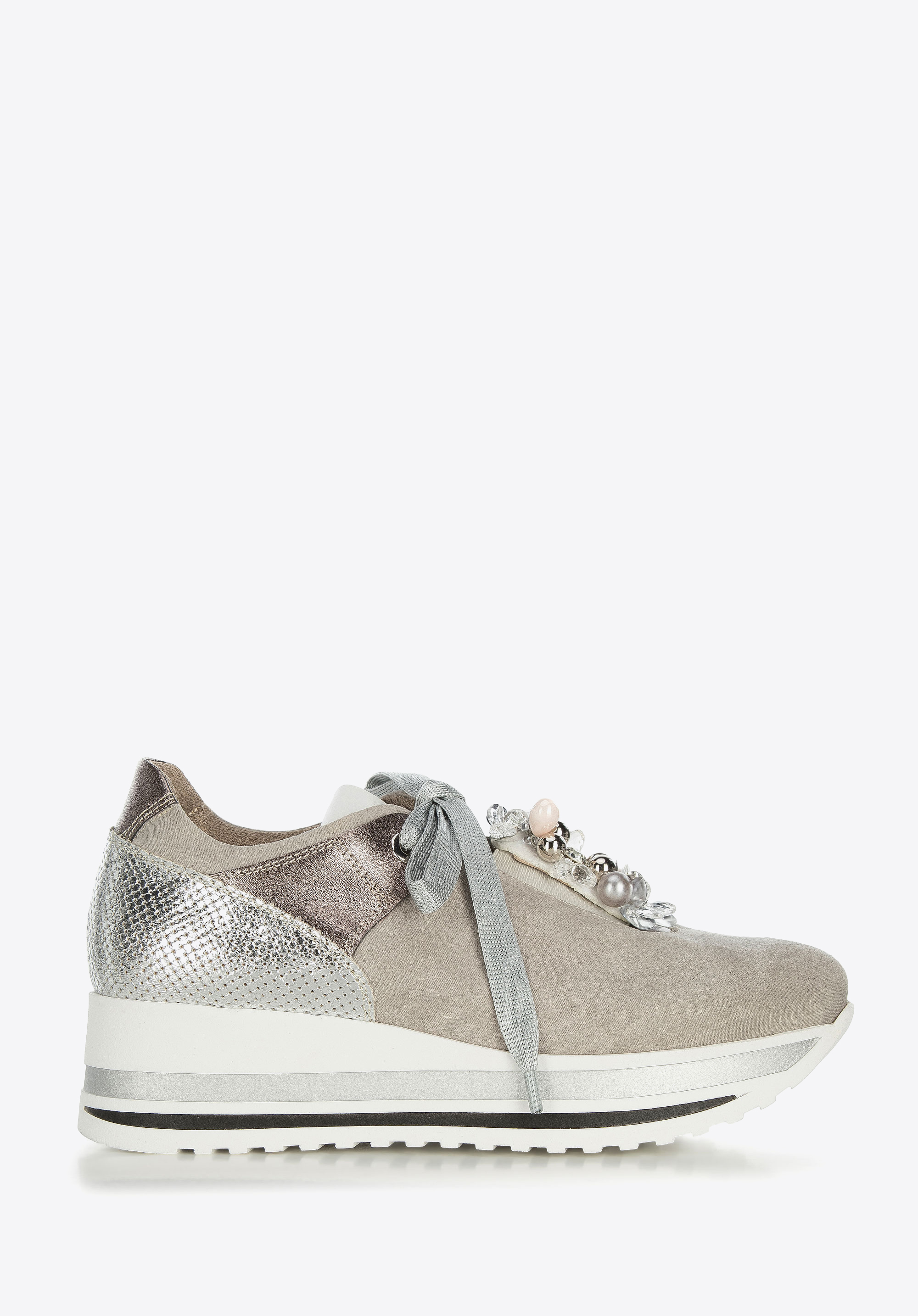 Graue hotsell plateau sneaker