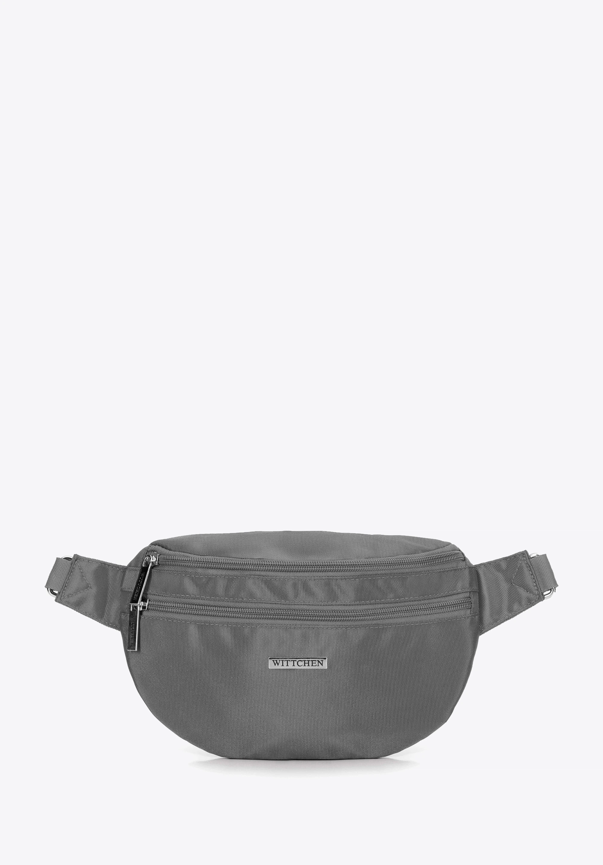 Polyester-Gürteltasche mit abnehmbarem Riemen, grau, 29-2P-000-01, Bild 1