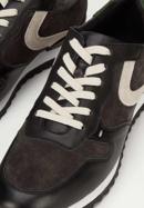 Sneakers für Männer aus Leder, grau-weiß, 93-M-508-8-40, Bild 7