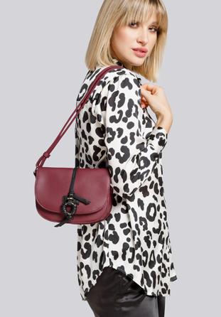 Geantă crossbody cu inel, grena, 93-4Y-702-21, Fotografie 1