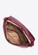 Geantă de damă matlasată cu clapă din piele artificială, grena, 97-4Y-228-1S, Fotografie 3