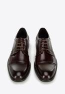 Pantofi bărbați Derby clasic din piele, grena, 96-M-505-1-43, Fotografie 2