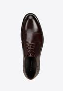 Pantofi bărbați Derby clasic din piele, grena, 96-M-505-3-45, Fotografie 5