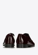 Pantofi bărbați Derby clasic pentru din piele lăcuită, grena, 96-M-502-N-44, Fotografie 4