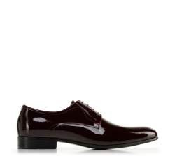 Pantofi bărbați Derby clasic pentru din piele lăcuită, grena, 96-M-502-3-41, Fotografie 1