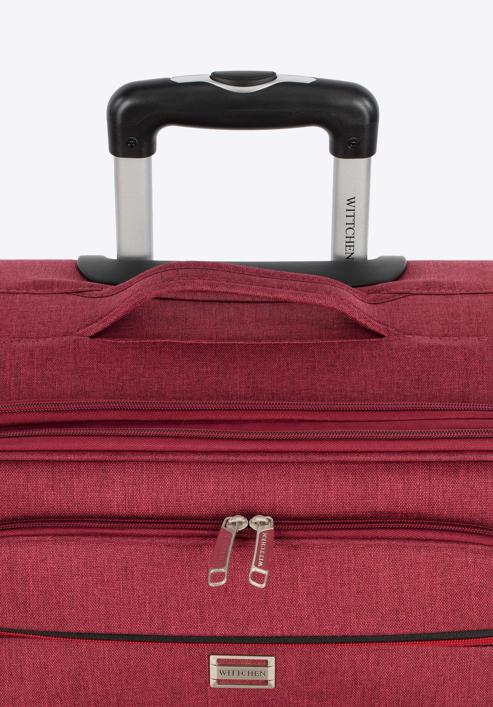 Set de valize moi cu fermoar roșu, grena, 56-3S-50S-12, Fotografie 12