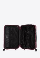 Set valize din ABS, cu dungi orizontale, grena, 56-3A-31S-85, Fotografie 6