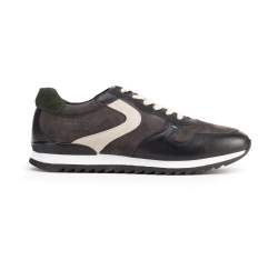 Adidași multicolori din piele pentru bărbați, gri - alb, 93-M-508-8-41, Fotografie 1
