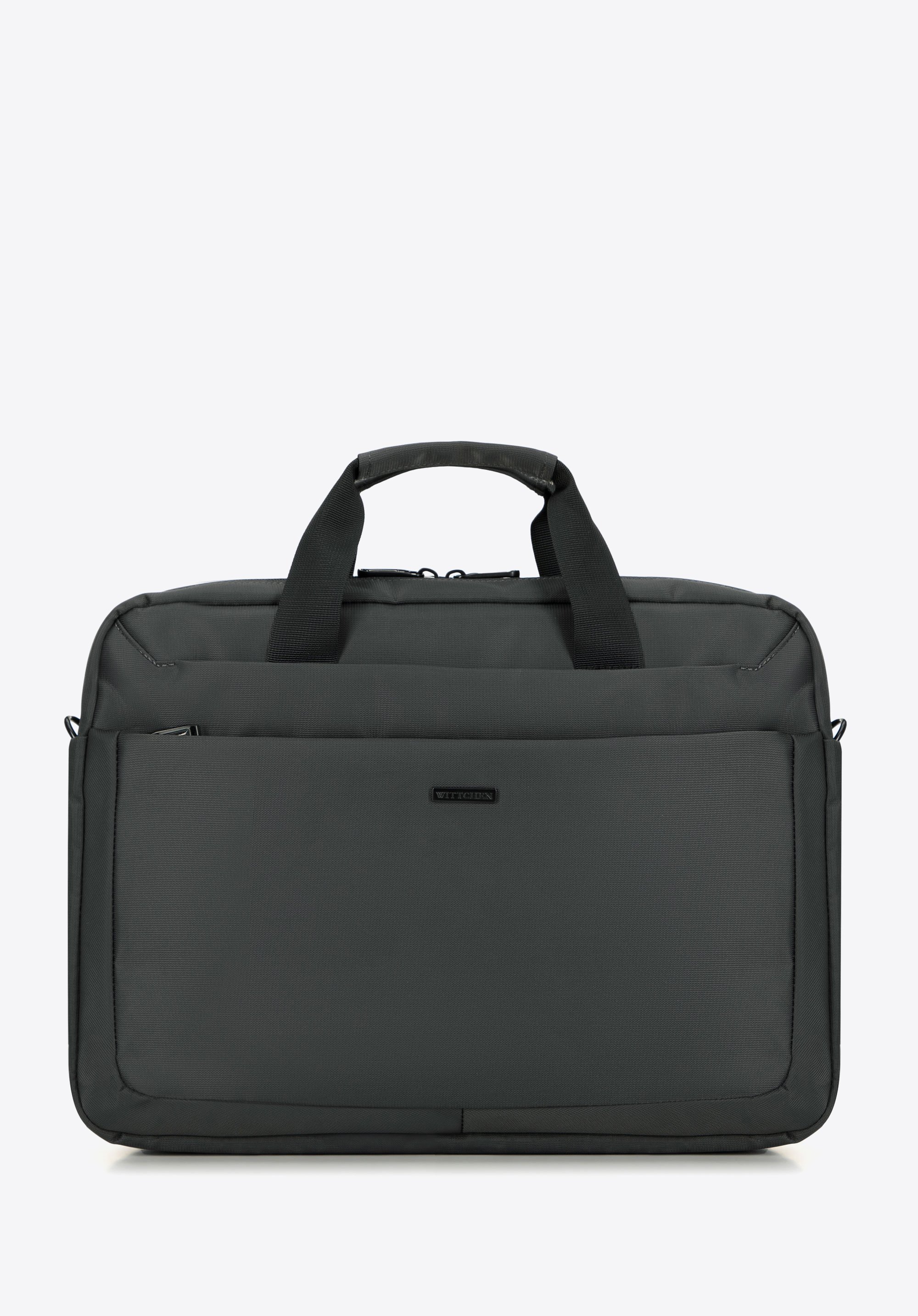 Geantă pentru laptop cu un singur compartiment 15,6'''' pentru bărbați, gri, 99-3P-201-8, Fotografie 1