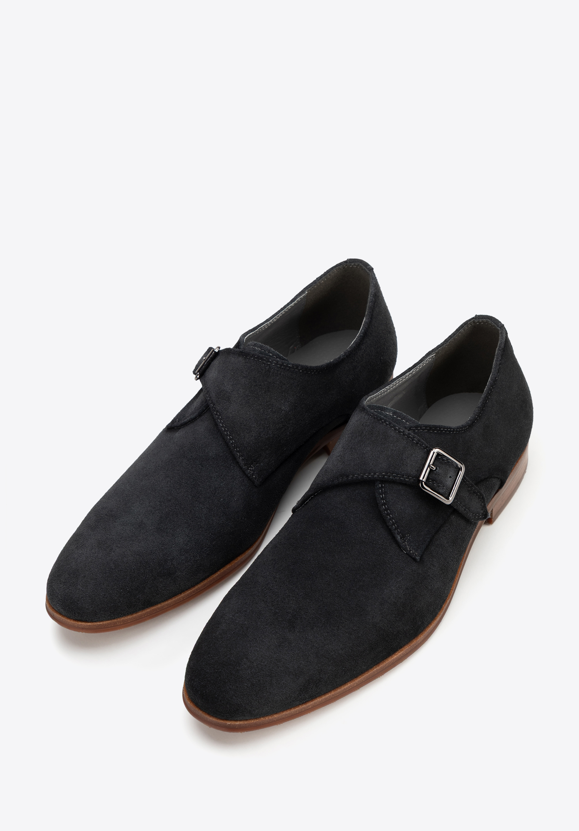 Pantofi din piele întoarsă pentru bărbați, gri închis, 100-M-512-8-40, Fotografie 1