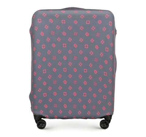 Husă pentru o valiză medie, gri - roz, 56-30-032-44, Fotografie 1