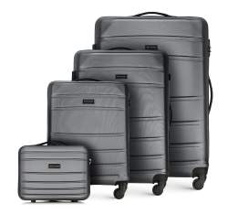 Set de valize ABS presate, gri, 56-3A-65K-01, Fotografie 1