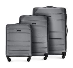 Set valize ABS canelate, gri, 56-3A-65S-01, Fotografie 1