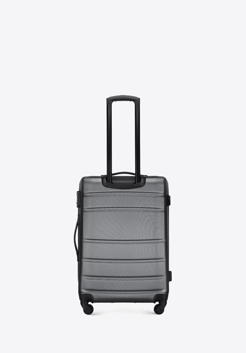 Set valize ABS canelate, gri, 56-3A-65S-34, Fotografie 4