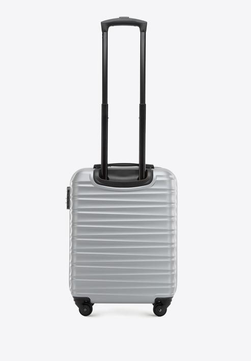 Valiză de cabină cu ABS, cu dungi orizontale, gri, 56-3A-311-55, Fotografie 3