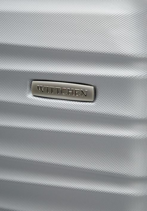 Valiză de cabină cu ABS, cu dungi orizontale, gri, 56-3A-311-55, Fotografie 7