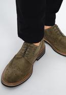 Brogues für Herren mit kontrastierenden Nähten, grün, 96-M-703-Z-43, Bild 15