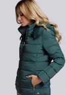 Damen-Steppjacke mit Taschen, grün, 93-9N-103-Z-2XL, Bild 3