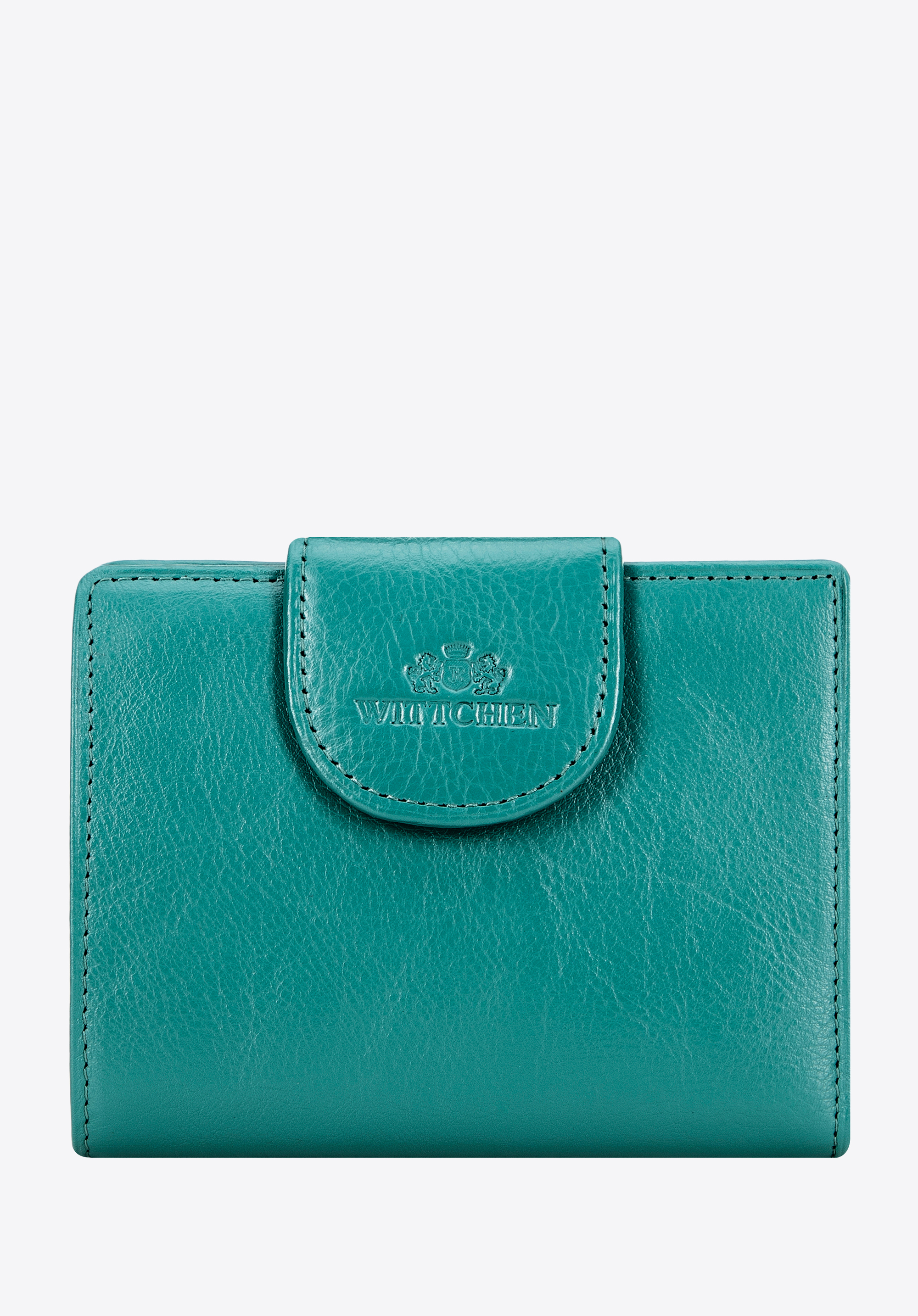 Damenbrieftasche aus Leder, grün, 21-1-362-0L, Bild 1