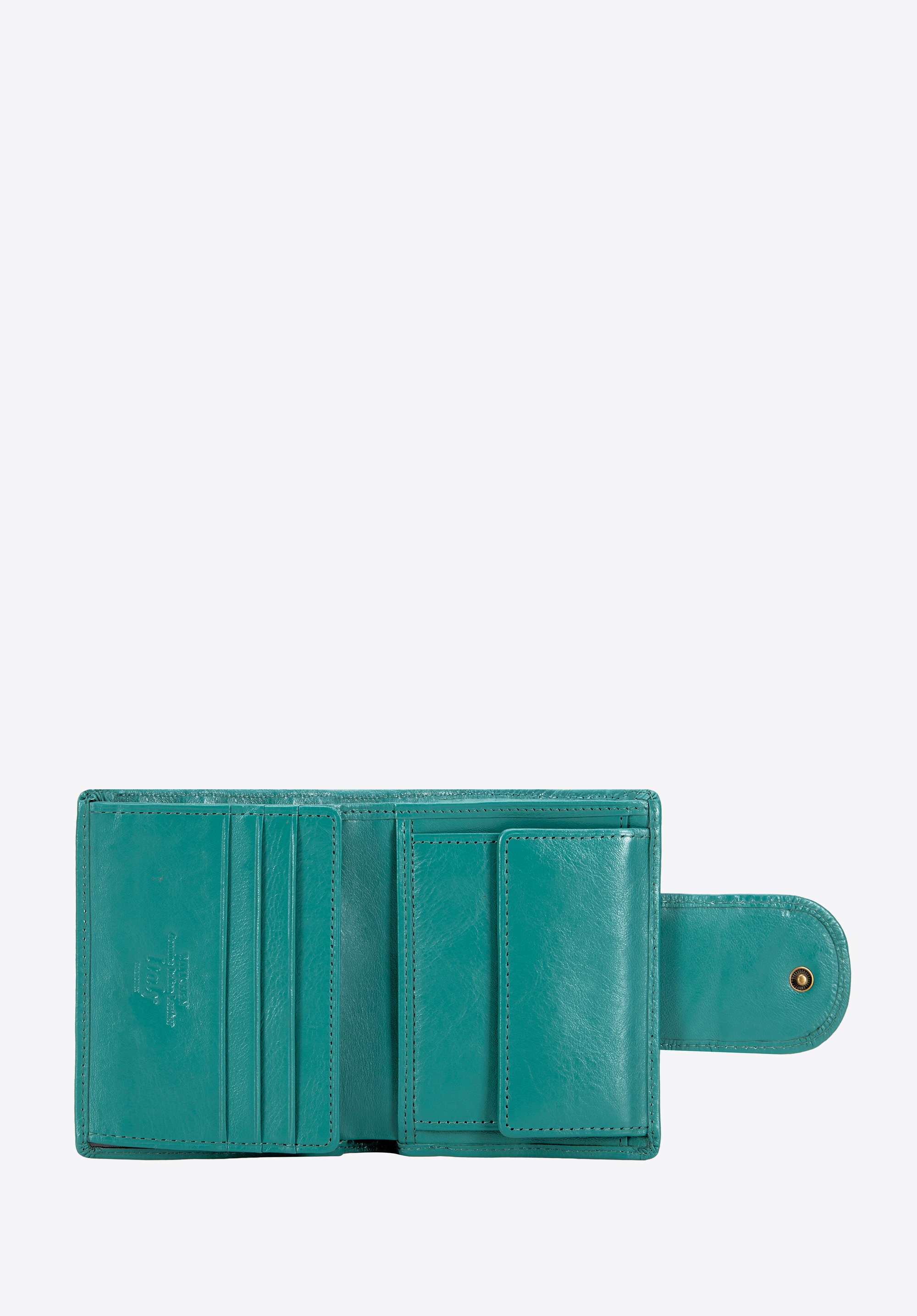 Damenbrieftasche aus Leder, grün, 21-1-362-0L, Bild 1