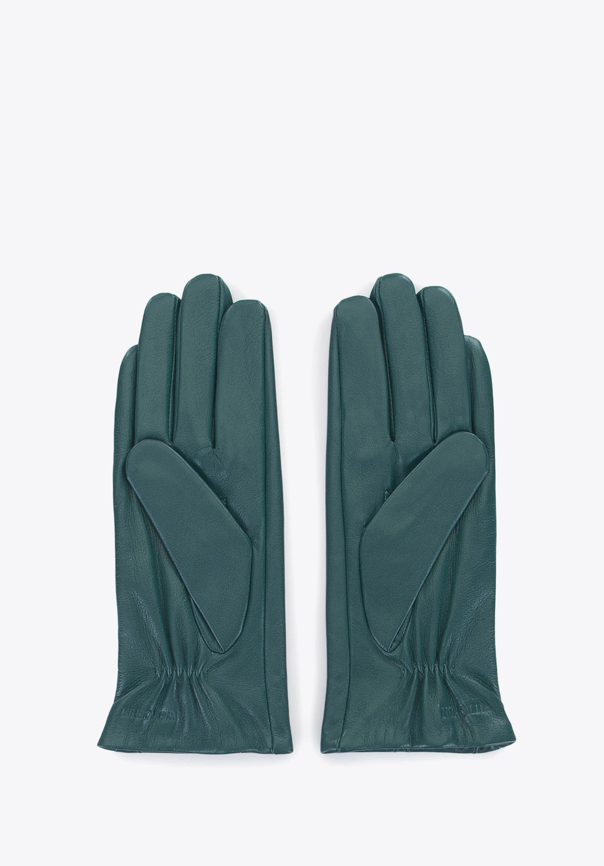 Damenhandschuhe aus Leder, grün, 39-6-639-Z-X, Bild 1