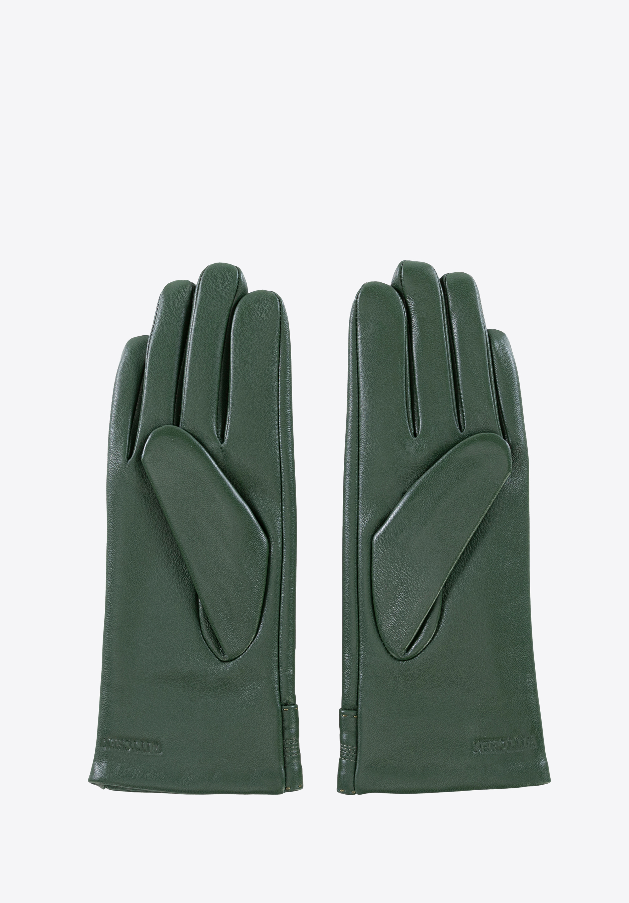 Gefütterte Lederhandschuhe für Damen, grün, 39-6L-965-Z-XS, Bild 1