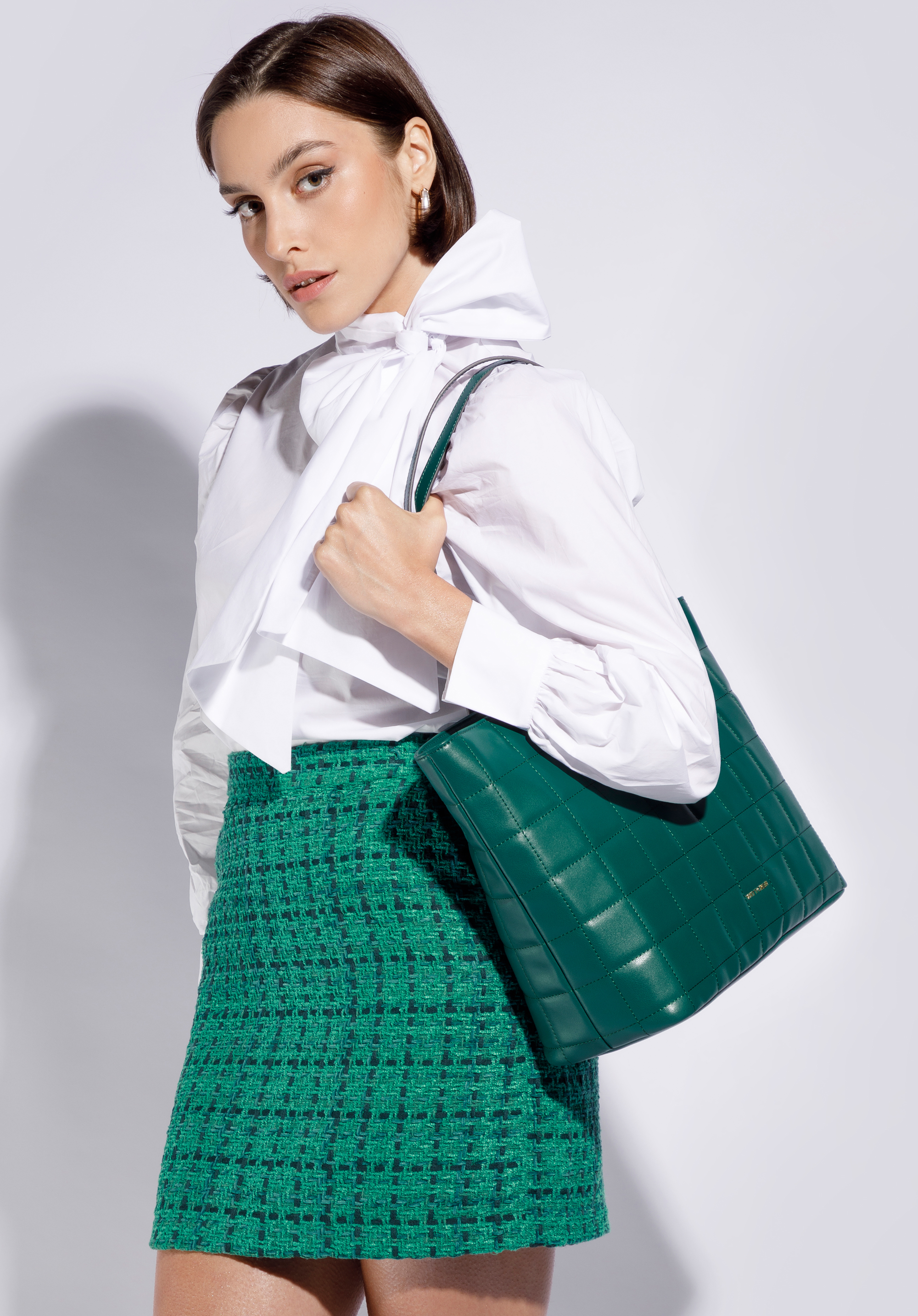 Gesteppte Shopper-Tasche