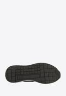 Herren-Sneaker aus Leder mit Fischgrätmuster, Grün Grau, 96-M-952-N-39, Bild 6