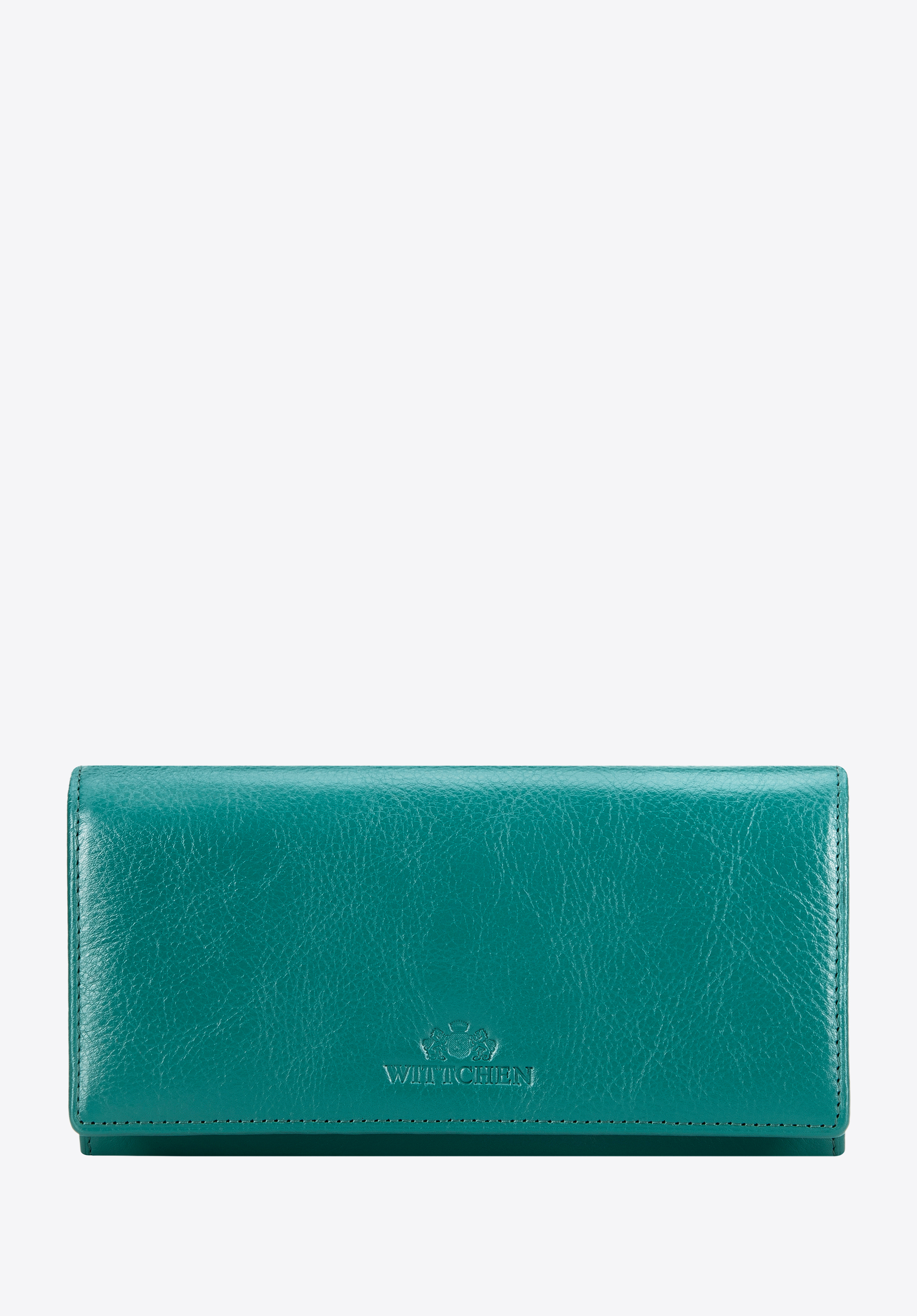 Große Damenbrieftasche aus Leder, grün, 21-1-052-0L, Bild 1