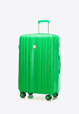 Großer Koffer aus geprägtem Polycarbonat, grün, 56-3P-303-85, Bild 1
